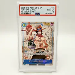 PSA 10 Luffy Ace Sabo SEC Sequential Number Set ONE PIECE Card Japanese - Image 5