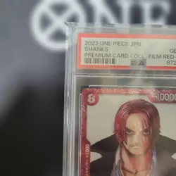 PSA 10 Shanks P-016 Film Red Premium Card Collection 2022 ONE PIECE Card Japan - Image 2