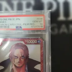 PSA 10 Shanks P-016 Film Red Premium Card Collection 2022 ONE PIECE Card Japan - Image 3