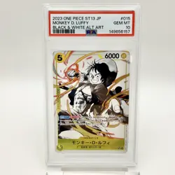 PSA 10 Monkey D. Luffy SR ST13-015 Black ＆ White 2023 ONE PIECE Card Japanese - Image 4