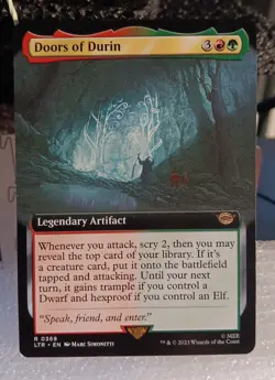 MTG Doors of Durin 368 Borderless The Lord of the Rings MTG Card - Image 1
