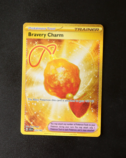 Pokemon Card TCG - Bravery Charm 175/142 - Stellar Crown - Hyper Rare - NM ⭐ - Image 1