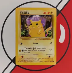 PIKACHU 58/102 Stamped PokeTour 1999 Black Star Promo WOTC Pokemon Card TCG - Image 1