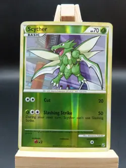 Pokemon Reverse Common Card : Scyther 65/90 ( HS Undaunted Set) - Image 1