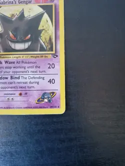 Sabrina's Gengar 29/132 Gym Challenge Non-Holo WOTC Pokemon Card - Image 4