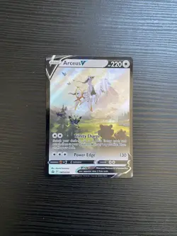 Pokemon TCG Card Arceus V SWSH204 SWSH Black Star Promo Holo - NM - Image 1