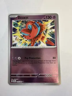 Deoxys 033/086 Me04: Chaos Rising Reverse Holo Pokemon Card 2026 NM - Image 1