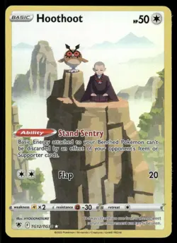 Pokemon Cards Hoothoot TG12/TG30 Astral Radiance Trainer Gallery Holo NM - Image 1