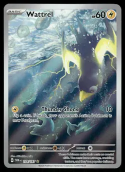 Pokemon Cards Wattrel 178/167 Twilight Masquerade Illustration Rare NM - Image 1