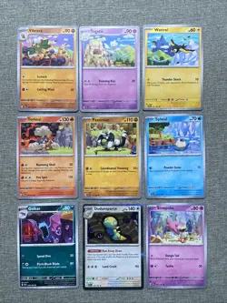 Pokemon Teeziro Connected Art Set Cards (9) Slowpoke Vibrava + More! - Image 1