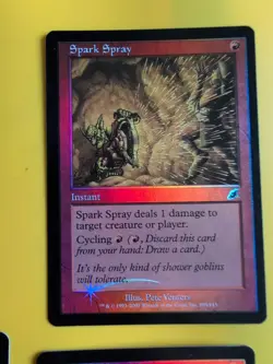 Spark Spray x4. Playset. Instant. MTG 4 Card. Scourge. Old Border FOIL. - Image 5