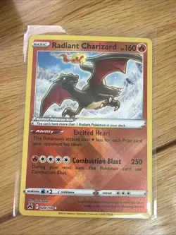 Pokemon Radiant Charizard TCG Crown Zenith Holo Card 020/159 Rare - Image 1