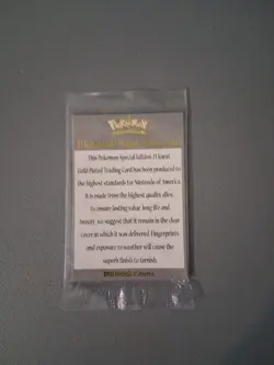 #25 Pikachu- Certificate Of Authenticity 23 Karat Gold Plated Traning Card. - Image 4