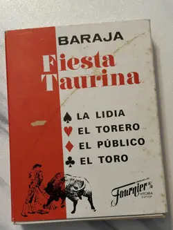 CARTE DA GIOCO BARAJA FIESTA TAURINA FOURNIER TORO ORIGINAL PLAYING CARD NEW - Image 1