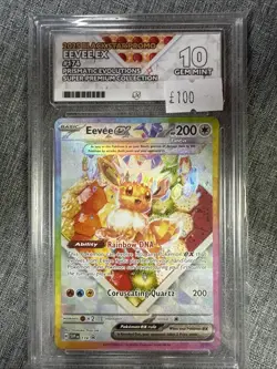 Pokemon TCG Prismatic Evolutions Eevee Black Star Promo SVP 174 Ace 10 - Image 1