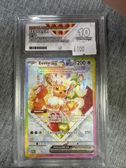 Pokemon TCG Prismatic Evolutions Eevee Black Star Promo SVP 174 Ace 10 - Image 2