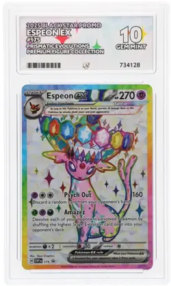 Espeon Ex 175 Black Star Promo Ace 10 Premium file collection Pokemon Gem Mint - Image 1