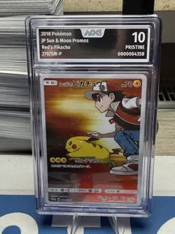 Pokemon Red's Pikachu SM-P 270 Promo - AOG 10 PRISTINE - Image 1