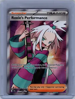 Roxie's Performance 112/086 Ultra Rare ME04: Chaos Rising Pokemon Near Mint - Image 1