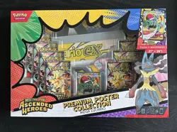 Pokemon TCG Mega Lucario Premium Poster Collection Ascended Sealed Brand New!! - Image 1
