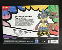 Pokemon TCG Mega Lucario Premium Poster Collection Ascended Sealed Brand New!! - Image 2