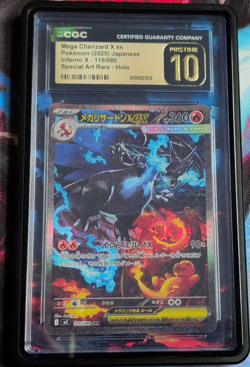 Mega Charizard X ex SAR (Japanese) CGC Pristine 10 W/Extended Art Case! - Image 1