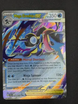 Mega Greninja ex 22/86 Double Rare Pokemon Chaos Rising NM (2) - Image 1