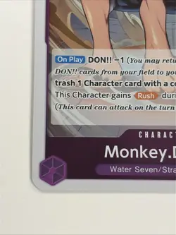 Monkey D. Luffy JUDGE PROMO FOIL OP03-070 ONE PIECE TCG NM - Image 5
