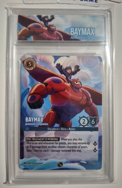 Disney Lorcana Promo Baymax Armored Companion w/Custom Case DLPC NM EN Rare - Image 1
