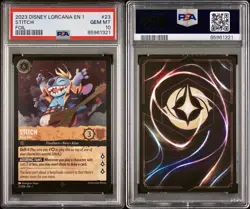 PSA 10 Stitch Rock Star 23/204 GEM MINT Cold Foil Disney Lorcana POP 211 - Image 3