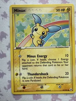 2x Pokemon 2004 Minun TCG Card (67/101) EX Hidden Legends, Nintendo CCG, Reg NM - Image 2