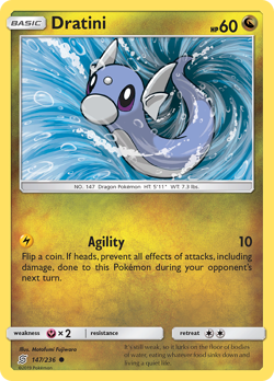 Dratini 147/236 Common | Unified Minds | Pokemon Card - Image 1
