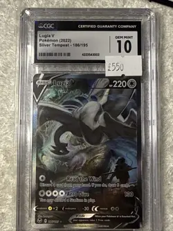 Lugia V Silver Tempest 186/195 CGC 10 Gem Mint Pokemon Card - Image 1