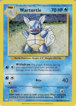 Wartortle Holo Classic Collection Trading Card Game Classic 002/034 NM - Image 1