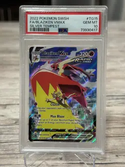 PSA 10 Blaziken VMAX TG15/TG30 Swsh12: - Silver Tempest Trainer Gallery Pokemon - Image 1