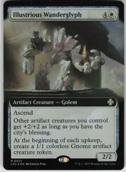 MTG TCG Illustrious Wanderglyph (Extended Art) R The Lost Caverns of Ixalan 21 - Image 1