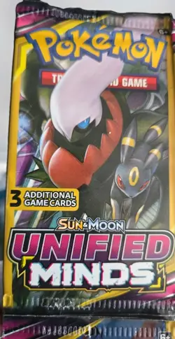 Lot of (4) Pokemon TCG S & M Unified Minds Booster Packs Sealed All 4 Art Set - Image 2