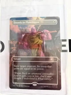 THANOS Magic the Gathering PSA Magazine Promo Swords to Plowshares Marvel - Image 1