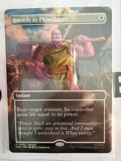 THANOS Magic the Gathering PSA Magazine Promo Swords to Plowshares Marvel - Image 3