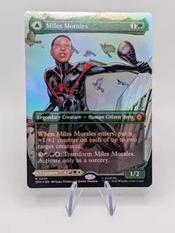 MTG: Foil Miles Morales (Borderless) Marvel's Spider-Man SPM 234 - NM - Image 1