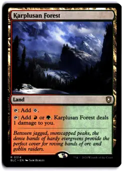 Karplusan Forest NM BLC Commander: Bloomburrow MTG - Image 1
