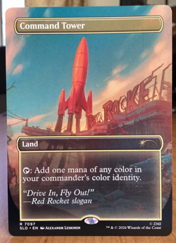 Command Tower (7097) | Non Foil Near Mint English | Secret Lair | Fallout | MTG - Image 1