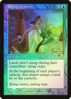 Magic the Gathering RISING WATERS #38/143 Nemesis Foil Blue Rare 2000 NM Unplay - Image 1