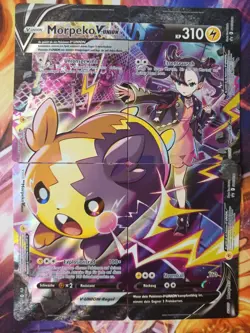 Morpeko V-UNION Black Star Promo 4 Teile SWSH287-290 Deutsch NM Pokemon - Image 1