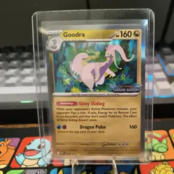 Goodra 077 CRI Chaos Rising Prerelease Stamped Promo MEP EN Pokemon TCG NM - Image 1