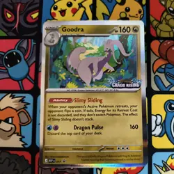 Goodra 077 CRI Chaos Rising Prerelease Stamped Promo MEP EN Pokemon TCG NM - Image 3