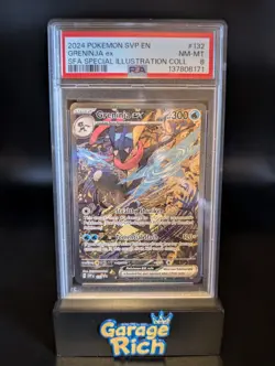 PSA 8 Greninja ex SVP SIR - Black Star Promo SFA Collection Pokemon TCG NM-MT - Image 1