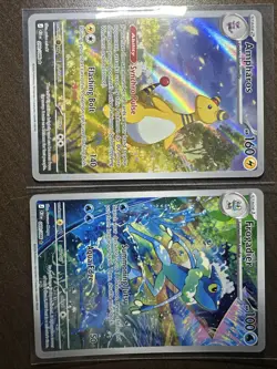 Ampharos 090/086 IR & Frogadier 089/090 IR Pokemon Chaos Rising. - Image 1