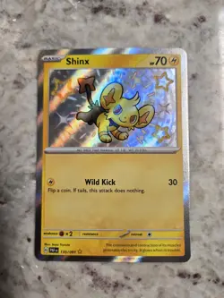 Shinx 135/091 Scarlet & Violet Paldean Fates Baby Shiny Rare Holo Pokemon NM - Image 1