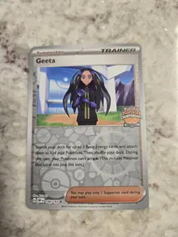 Geeta 188/197 Regional Championships Promo Reverse Holofoil Pokemon NM - Image 1